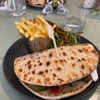 Sourdough Flatbread  at Artisan Cafe in Norwich