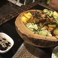 Poke bowl with tofu and mango  at Poke Bowl in Koh Chang