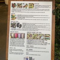 The menu at Poke Bowl 2  at Poke Bowl in Koh Chang