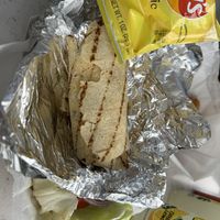 Vegan lobster roll made into a wrap to be gluten freee  at Garden Patch by the Sea in Quincy