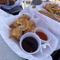 Cauliflower wings with buffalo and teriyaki sauce   at Garden Patch by the Sea in Quincy