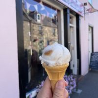 Caramel swirl  at Fochabers Ice Cream Parlour in Fochabers