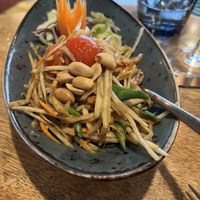 Papaya salad (made without fish sauce)   at Isaan Thai Cuisine in Mallorca