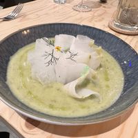 Schnittlauchsuppe mit Rettich  at Plantenköök in Bremen