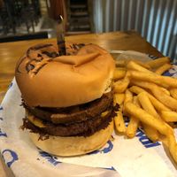 Vegan BBQ burger   at Achával - 5 Squares in Puerto Iguazu