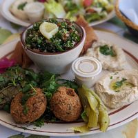 Vegetarian platter (it's vegan) at Cambria Cafe in Cambria