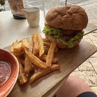 “Fish” burger  at SHAKA - Burgos Circle in Taguig