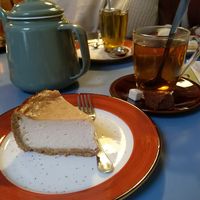 vegan cheesecake at Karoot in Ghent