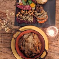 Lasagna and plate of the day at Karoot in Ghent