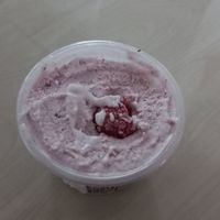 Raspberry ice-cream, so good! at Brook Falls Cocoa in Chiang Mai