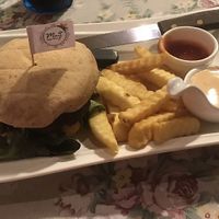 Burger meal   at May Veggie Home in Bangkok