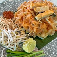 Pad Thai with Tofuu  at May Veggie Home in Bangkok