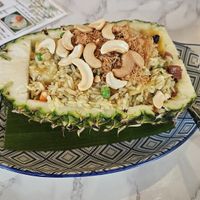 Pineapple Fried Rice at May Veggie Home in Bangkok