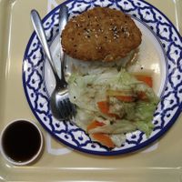 Teriyaki chicken at May Veggie Home in Bangkok