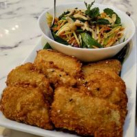 amazing mango salad at May Veggie Home in Bangkok