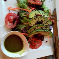 avocado salad at May Veggie Home in Bangkok