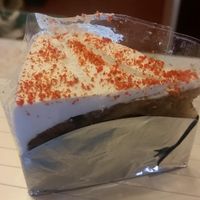 excellent vegan carrot cake at May Veggie Home in Bangkok