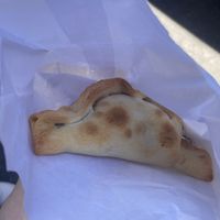 Vegan empanada  at Mercado de La Boqueria in Barcelona