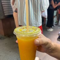 Mango orange at Mercado de La Boqueria in Barcelona