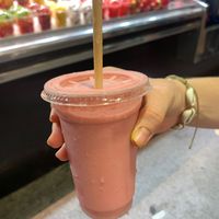 Strawberry coconut at Mercado de La Boqueria in Barcelona