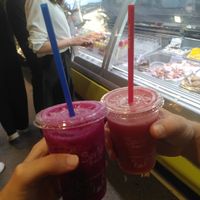 Juices at Mercado de La Boqueria in Barcelona