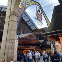 Entrada na La Boqueria  at Mercado de La Boqueria in Barcelona