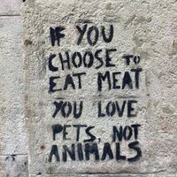 Frase numa das paredes de entrada no mercado at Mercado de La Boqueria in Barcelona