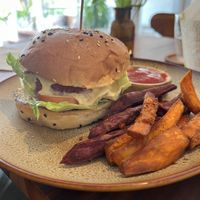 Vegan cheese burger  at Chickpea Bali  in Ungasan