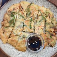 Vegetable pancake. Crunchy and soft at same time. Good to share.   at Chickpea Bali  in Ungasan