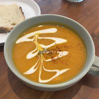 Pumpkin soup, very flavoursome   at Chickpea Bali  in Ungasan