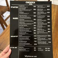 Menu July  at Chickpea Bali  in Ungasan