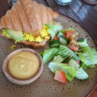 Breakfast croissant at Chickpea Bali  in Ungasan