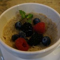 Oatmeal Porridge w/Rice Milk (vegan) at Le Pain Quotidien - Kalandeberg in Ghent