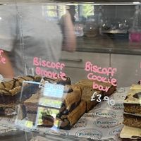 Vegan cakes and brownies  at Flissys Coffee Shop in Thurstaston