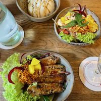 Vegan Spring Rolls, Goi Du Du, Banh Bao Hap  at To80 vegan in Cologne