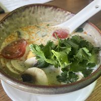 Coconut soup (pretty bland)  at To80 vegan in Cologne