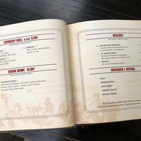 Speisekarte Dessert, Beilagen / menu desserts, sides  at To80 vegan in Cologne