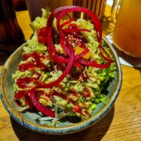 Tofu ummantelt mit Reisflocken at To80 vegan in Cologne