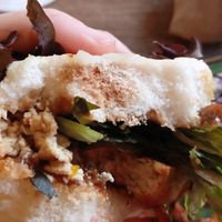 banh bao burnt in the middle at To80 vegan in Cologne