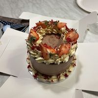 My vegan birthday cake   at Plant Dragon in Leuven