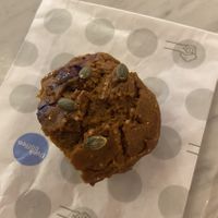 Pumpkin cranberry muffin  at Think Coffee - Eighth Ave in New York City