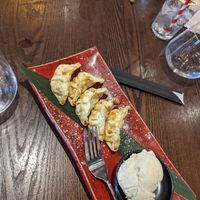 Cinnamon and apple dumplings at KIBOU Japanese Kitchen & Bar in Bristol