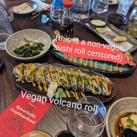 Vegan volcano roll at KIBOU Japanese Kitchen & Bar in Bristol