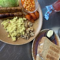 Vegan breakfast   at Kindness Cafe in Todmorden