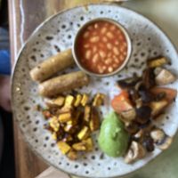 Vegan breakfast   at Kindness Cafe in Todmorden