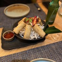 Spring rolls  at Charm Thai in Dubai