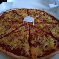 Vegan bolognese pizza at Milan Takeaway in South Shields