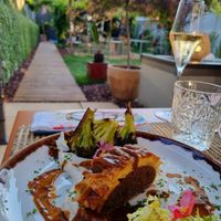 "Meat loaf" type of dish at Jardineiro - Vegan Kitchen in Porto