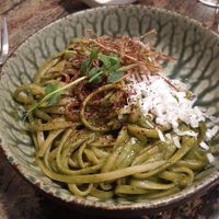 Spinach tagliatelle at Jardineiro - Vegan Kitchen in Porto