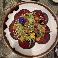 Beet carpaccio  at Jardineiro - Vegan Kitchen in Porto